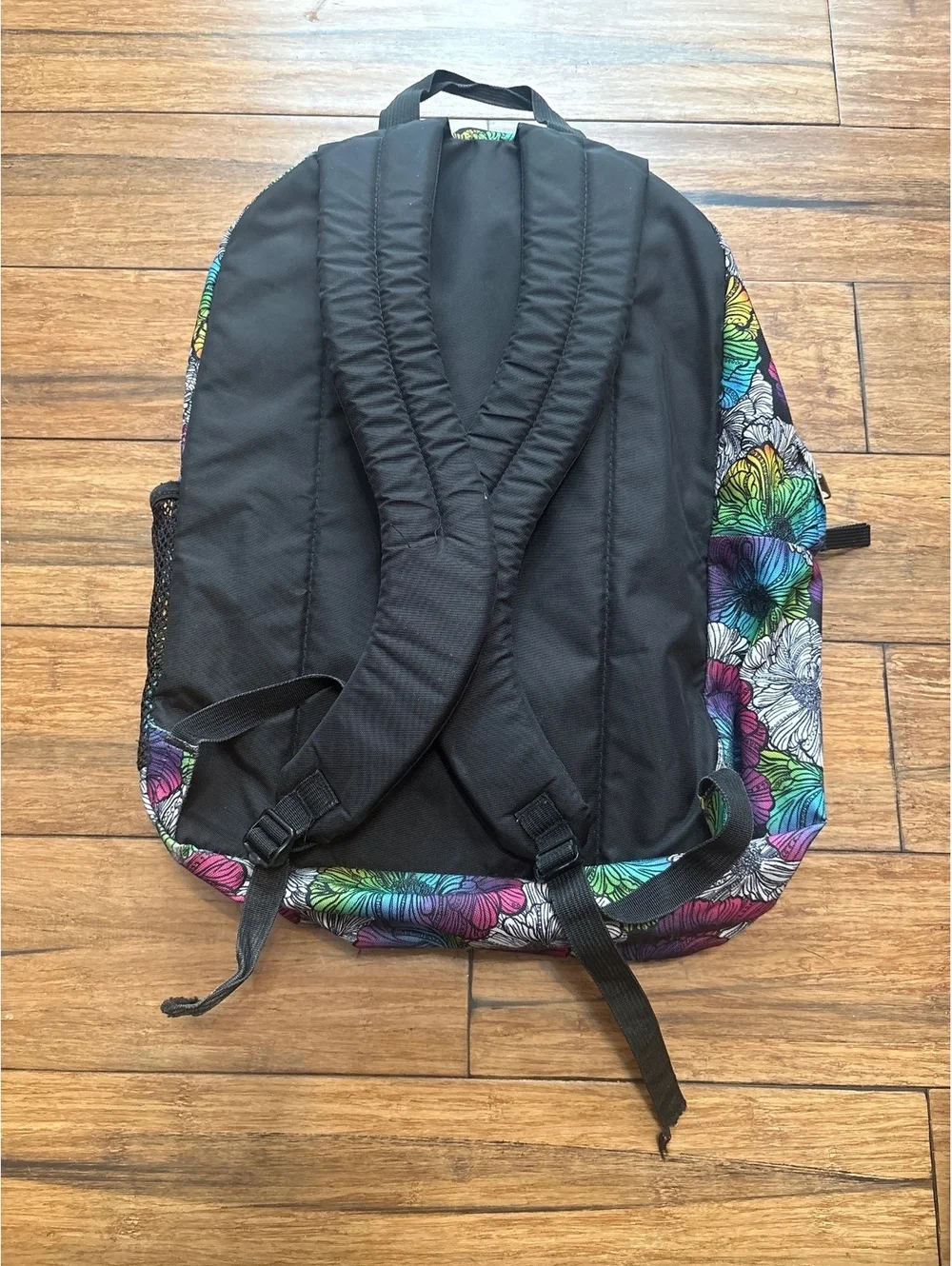 JanSport Floral Pattern Backpack with Multiple Compartments